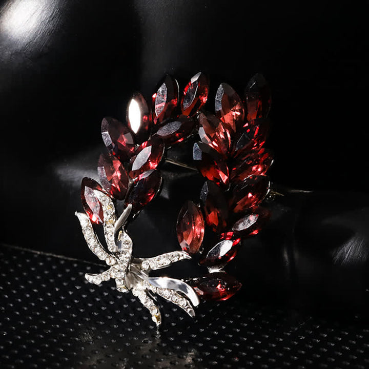 Broche de lujo con forma de espiga de trigo para mujer