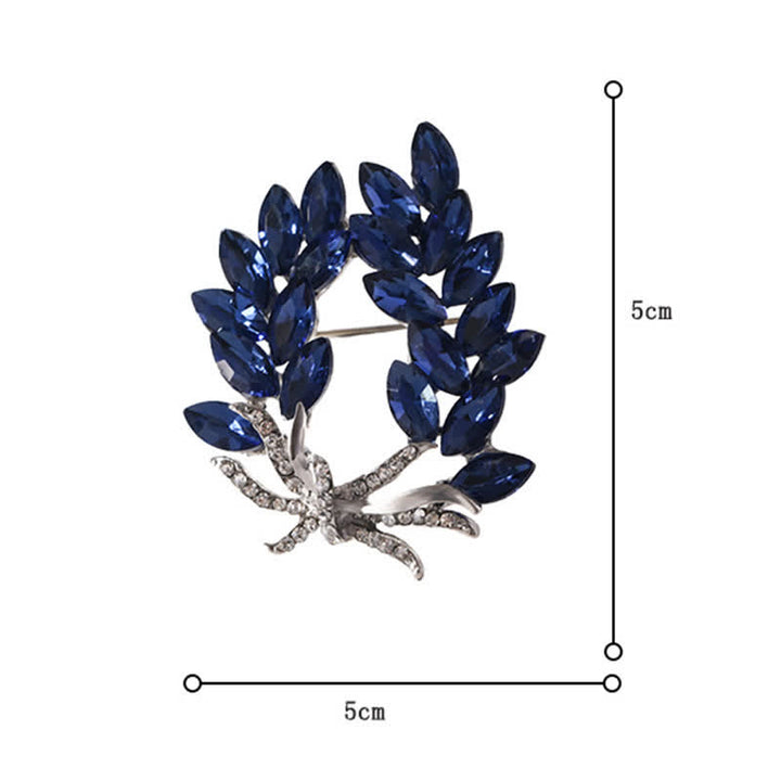 Broche de lujo con forma de espiga de trigo para mujer