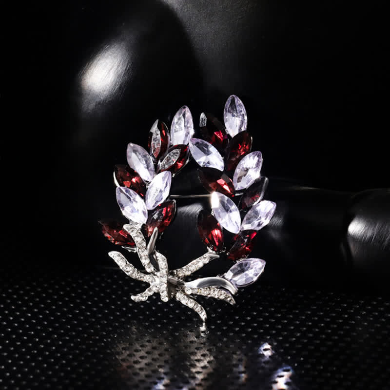 Broche de lujo con forma de espiga de trigo para mujer