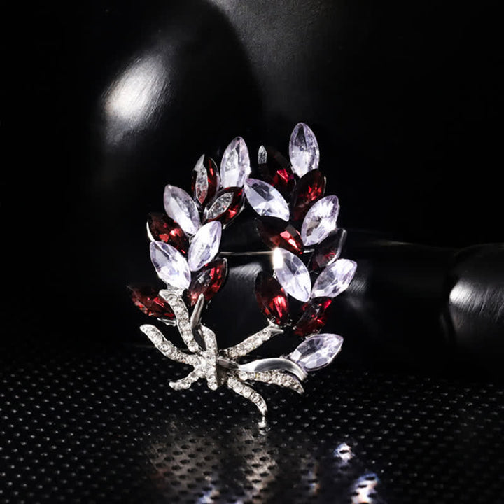 Broche de lujo con forma de espiga de trigo para mujer