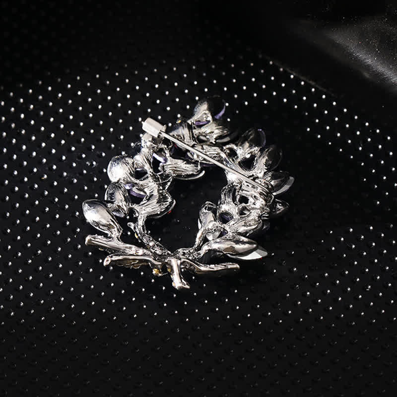 Broche de lujo con forma de espiga de trigo para mujer