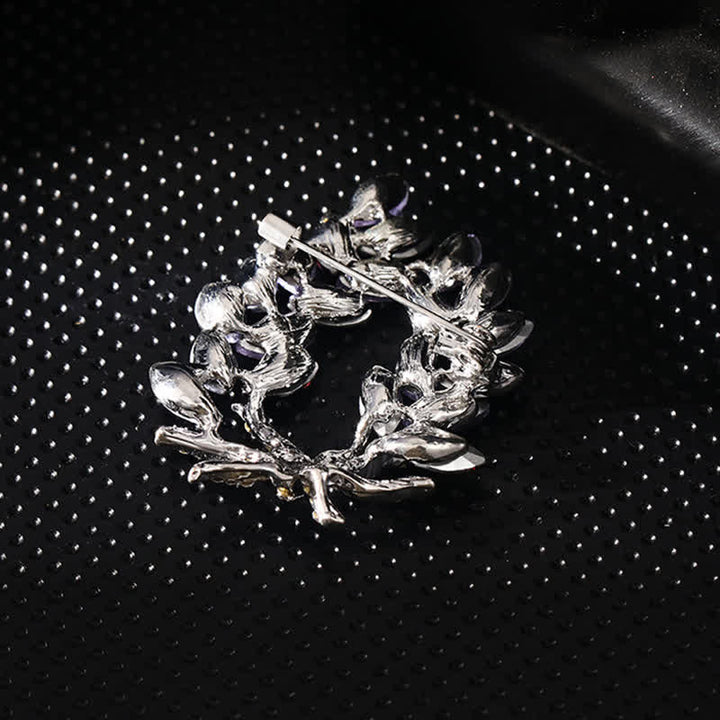 Broche de lujo con forma de espiga de trigo para mujer