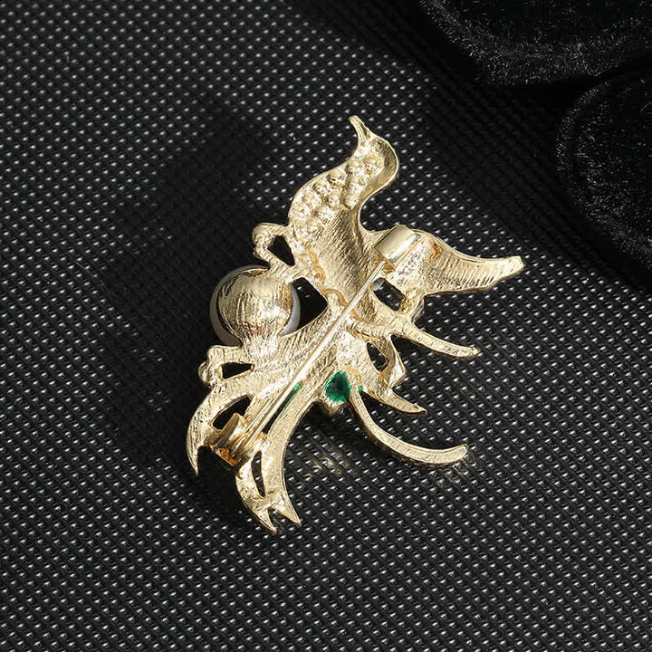 Broche de ave fénix voladora de colores para mujer