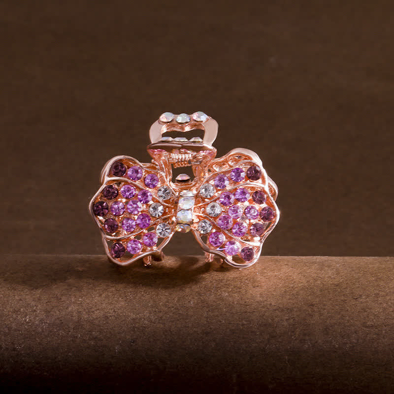 Pinza para el pelo con lazo brillante para mujer - Violeta - image 0