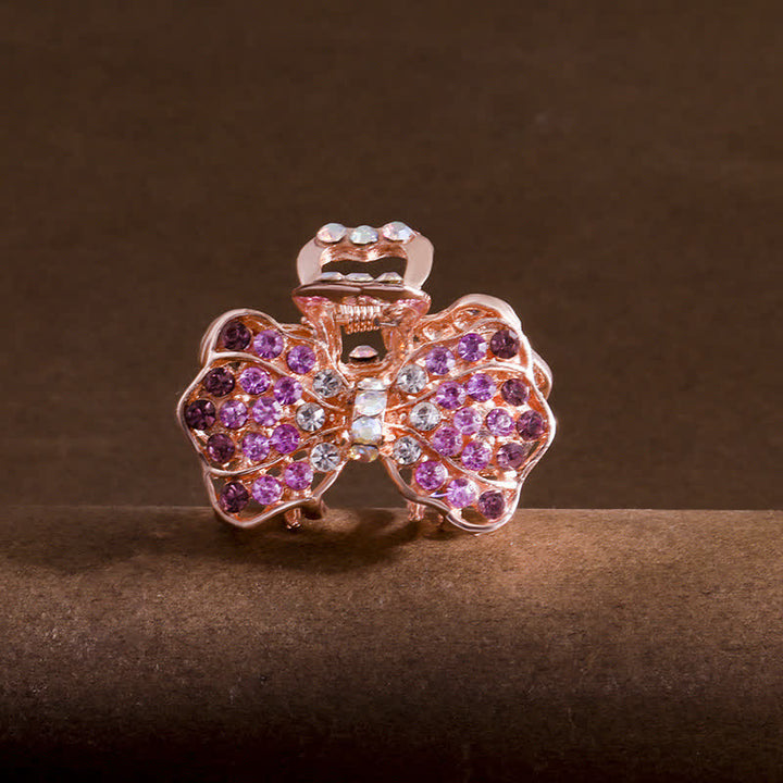 Pinza para el pelo con lazo brillante para mujer - Violeta - image 0