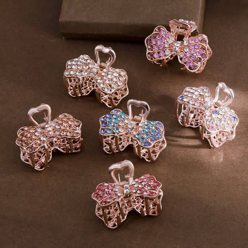 Pinza para el pelo con lazo brillante para mujer - image 6