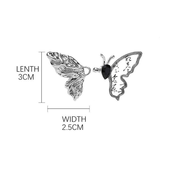 Pinzas para cinturón de jeans con botones extraíbles con forma de mariposa para mujer