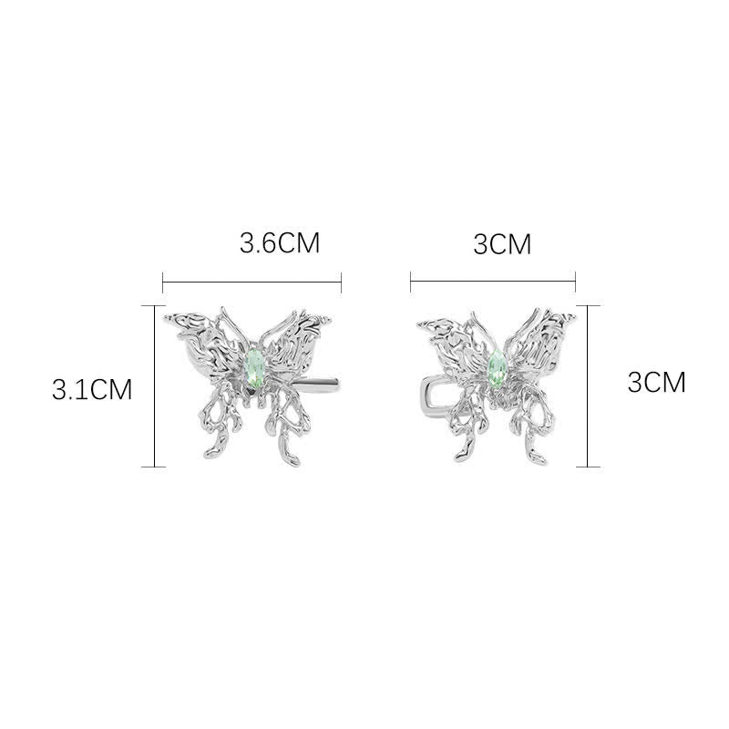 Cinturón tensor de pantalones con forma de mariposa de metal para mujer