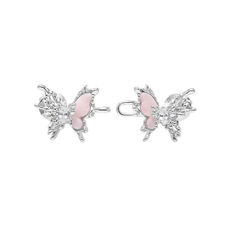 Clip para cinturón de mariposa de metal rosa para mujer