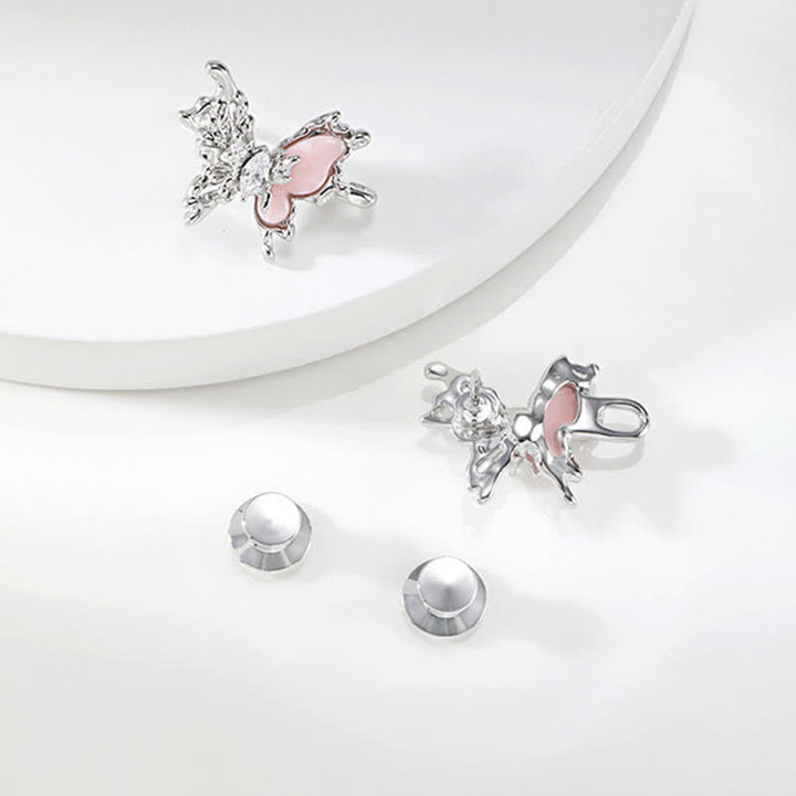 Clip para cinturón de mariposa de metal rosa para mujer