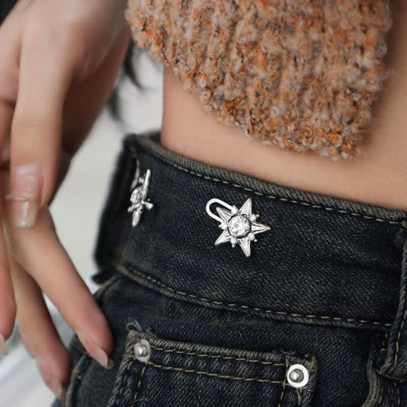 Cinturón con broche de estrella de cinco puntas de Skarkling para mujer