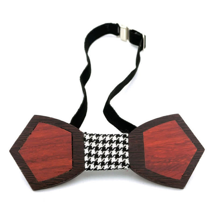 Pajarita de madera con diseño de mariposa empalmada para hombre