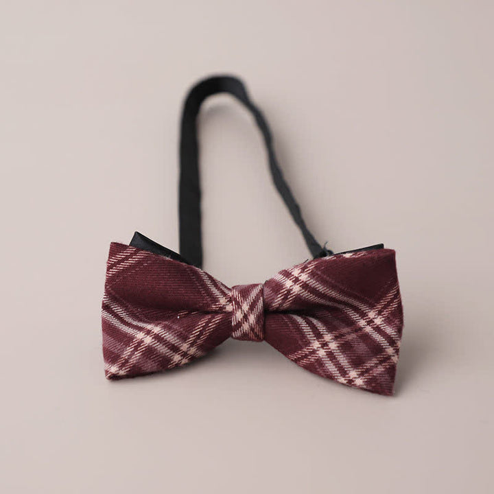 Pajarita de cuadros retro para hombre, informal, formal, para fiestas