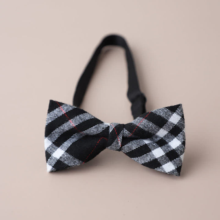 Pajarita de cuadros retro para hombre, informal, formal, para fiestas