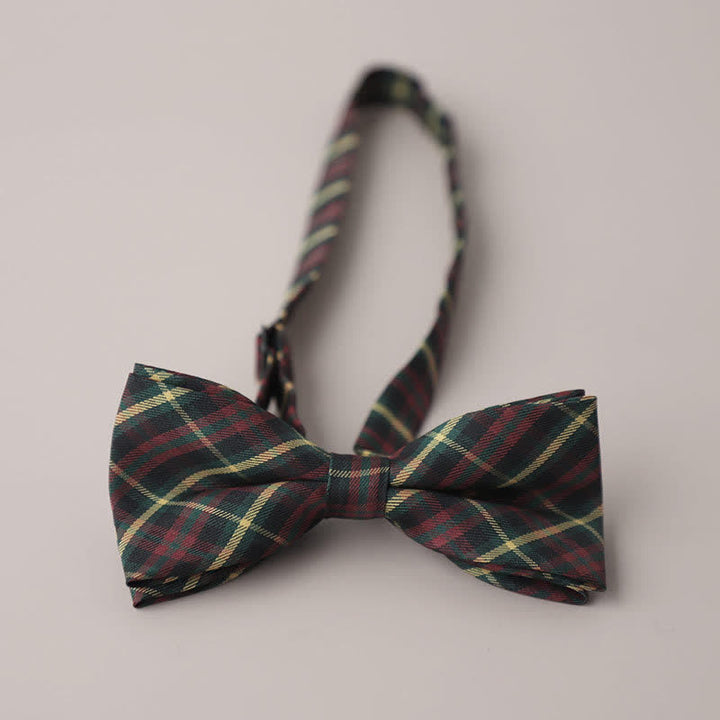 Pajarita de cuadros retro para hombre, informal, formal, para fiestas