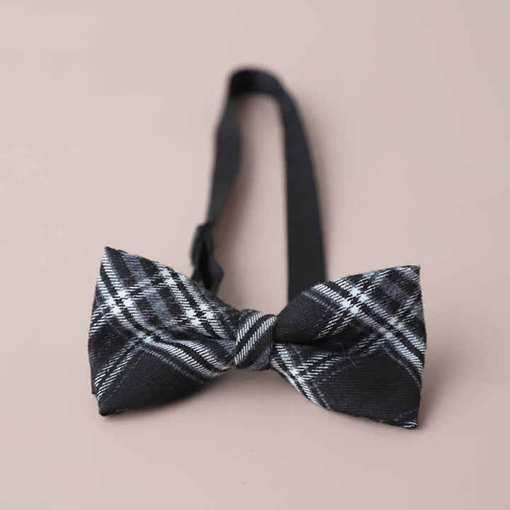 Pajarita de cuadros retro para hombre, informal, formal, para fiestas