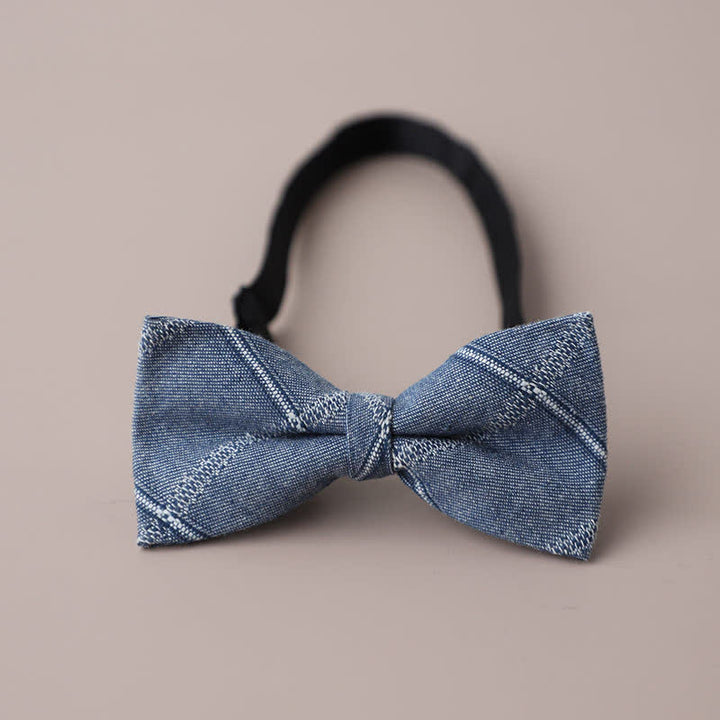 Pajarita de cuadros retro para hombre, informal, formal, para fiestas