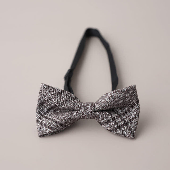 Pajarita de cuadros retro para hombre, informal, formal, para fiestas