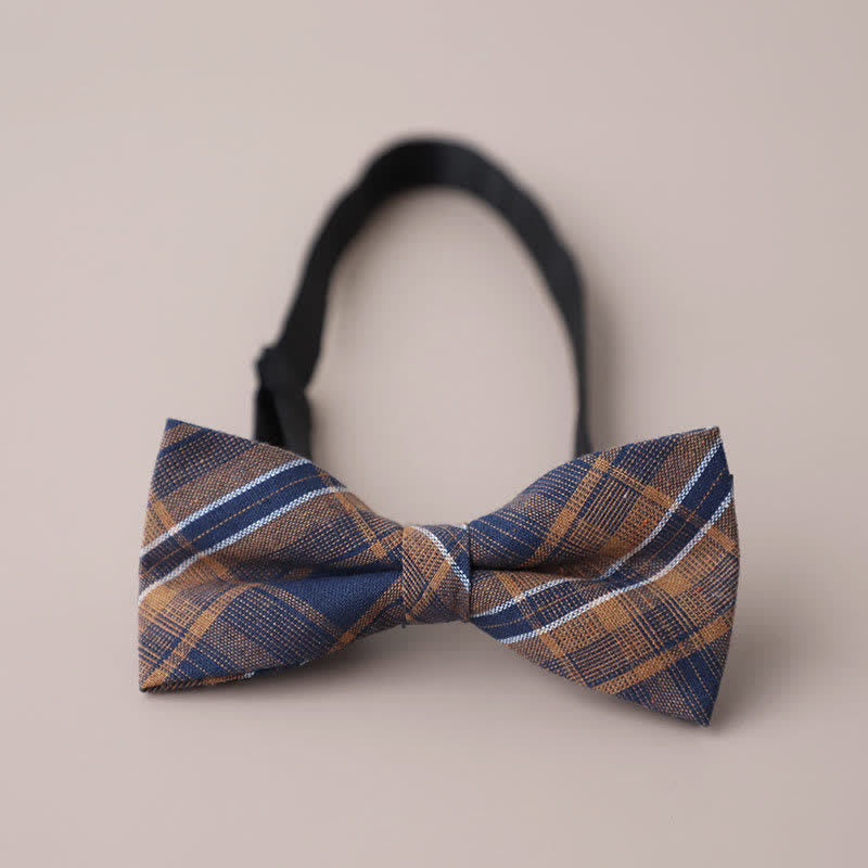 Pajarita de cuadros retro para hombre, informal, formal, para fiestas