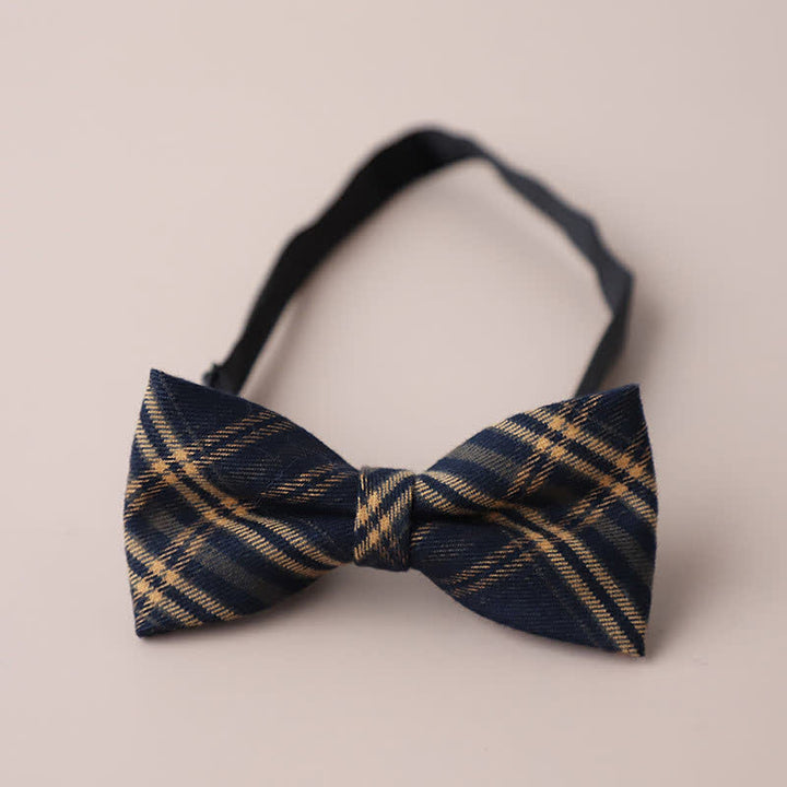 Pajarita de cuadros retro para hombre, informal, formal, para fiestas