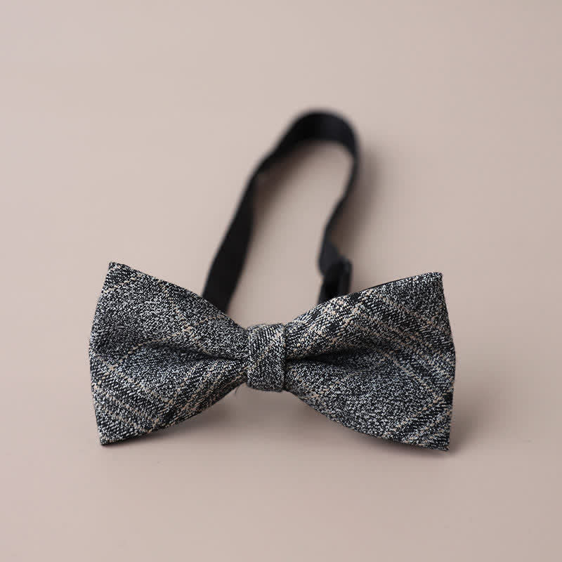 Pajarita de cuadros retro para hombre, informal, formal, para fiestas
