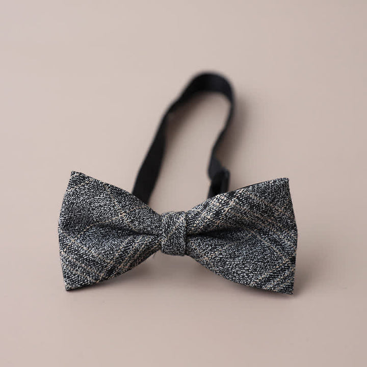 Pajarita de cuadros retro para hombre, informal, formal, para fiestas