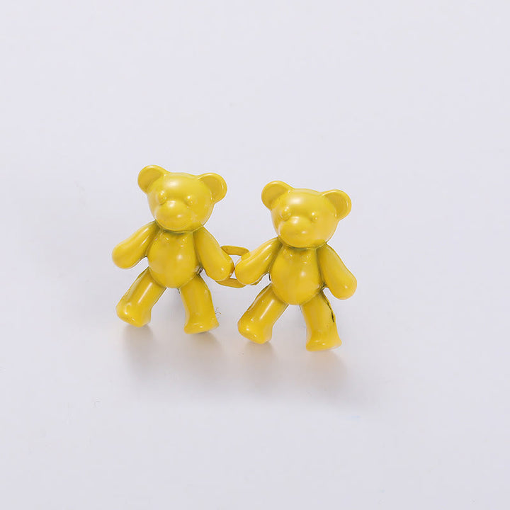 Pinza para cinturón con forma de oso de dibujos animados para mujer