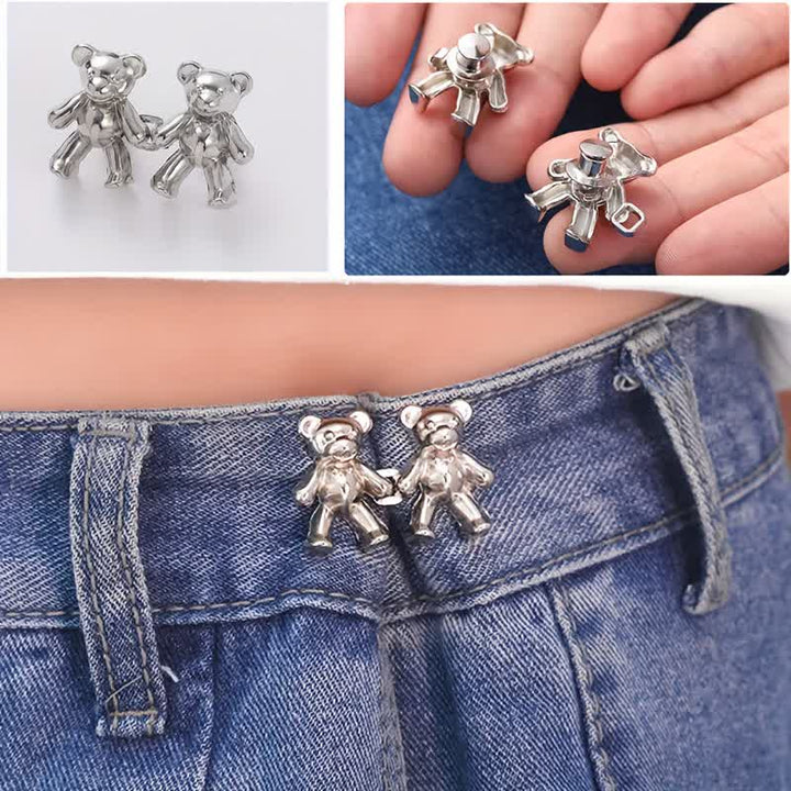 Pinza para cinturón con forma de oso de dibujos animados para mujer