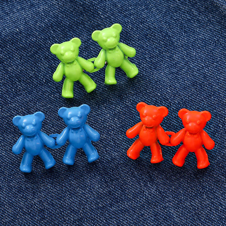 Pinza para cinturón con forma de oso de dibujos animados para mujer