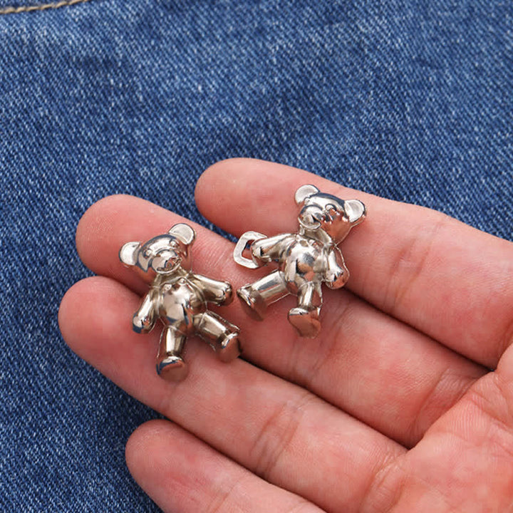 Pinza para cinturón con forma de oso de dibujos animados para mujer