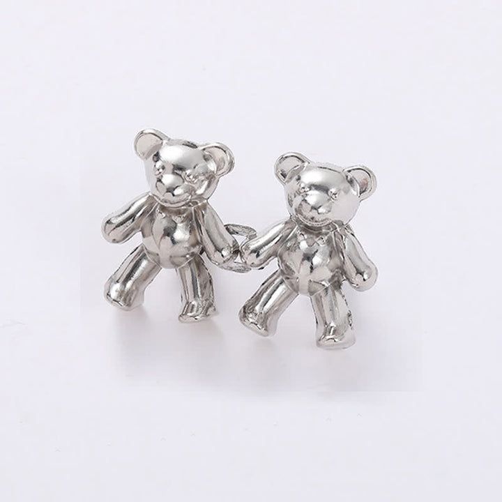 Pinza para cinturón con forma de oso de dibujos animados para mujer