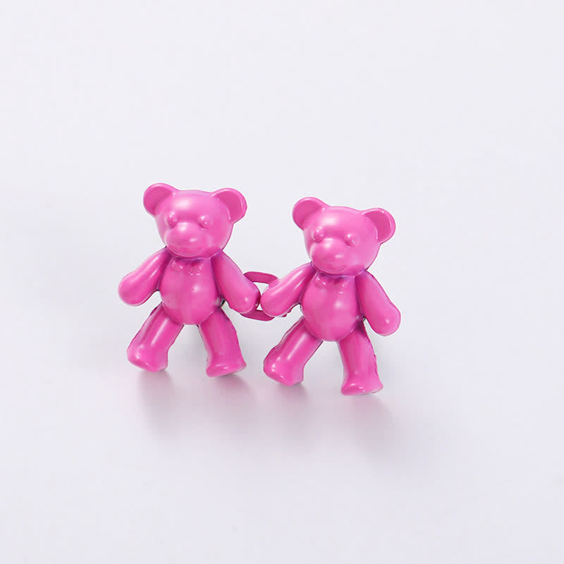 Pinza para cinturón con forma de oso de dibujos animados para mujer