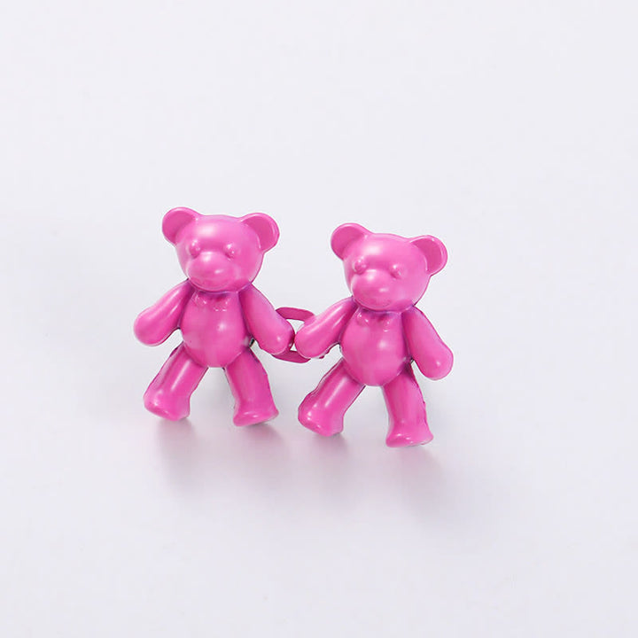 Pinza para cinturón con forma de oso de dibujos animados para mujer