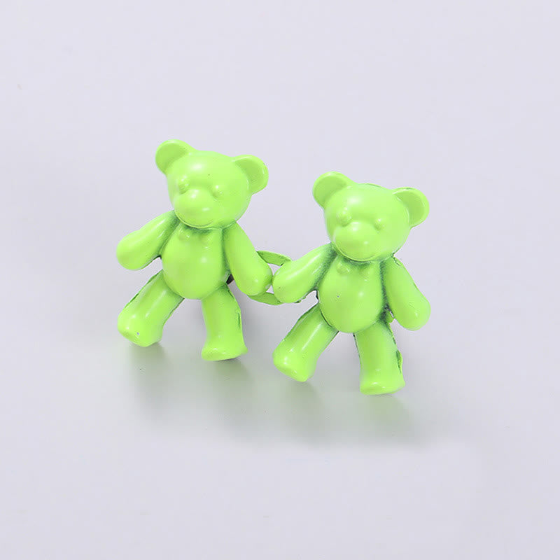 Pinza para cinturón con forma de oso de dibujos animados para mujer
