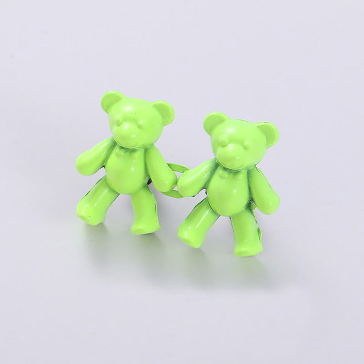 Pinza para cinturón con forma de oso de dibujos animados para mujer