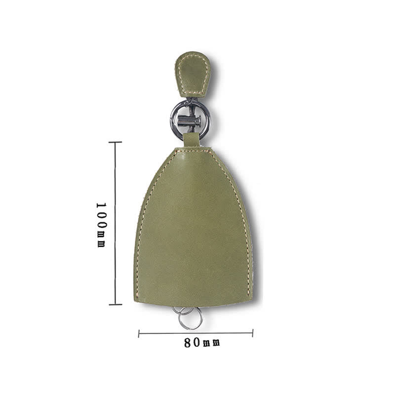 Estuche para llaves extraíble con bolsa de almacenamiento de cuero genuino