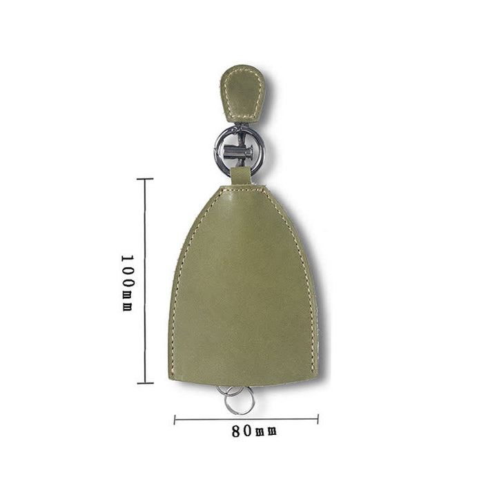 Estuche para llaves extraíble con bolsa de almacenamiento de cuero genuino