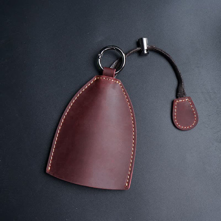 Estuche para llaves extraíble con bolsa de almacenamiento de cuero genuino
