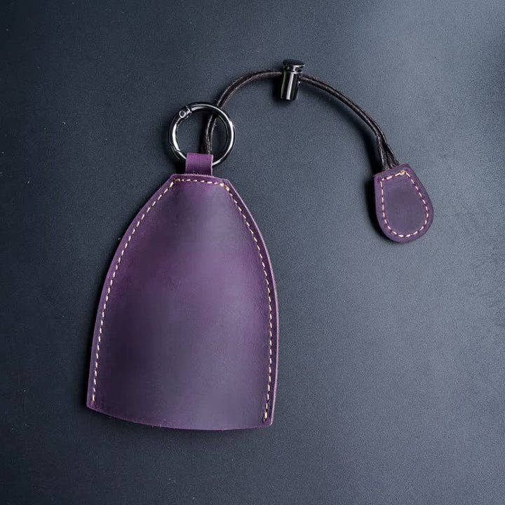 Estuche para llaves extraíble con bolsa de almacenamiento de cuero genuino