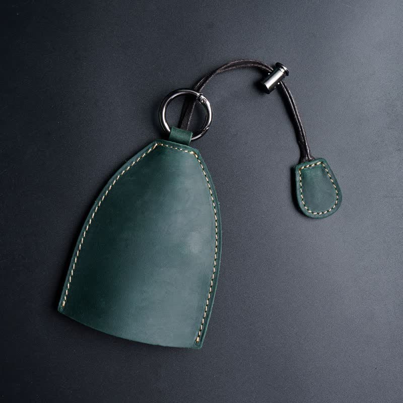 Estuche para llaves extraíble con bolsa de almacenamiento de cuero genuino