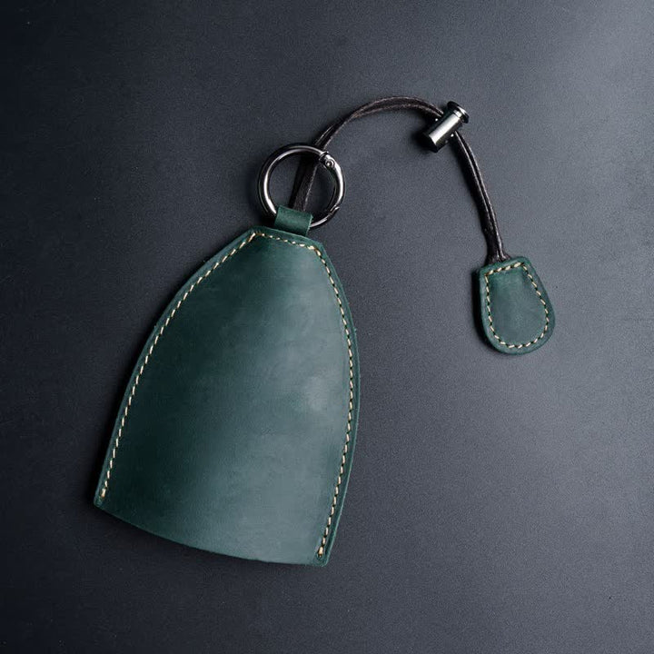 Estuche para llaves extraíble con bolsa de almacenamiento de cuero genuino