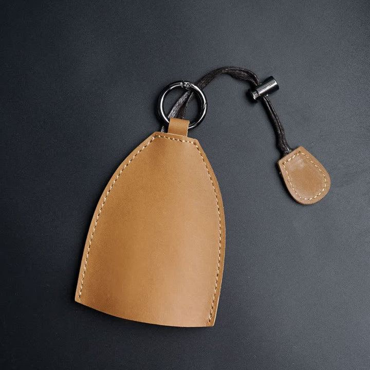 Estuche para llaves extraíble con bolsa de almacenamiento de cuero genuino