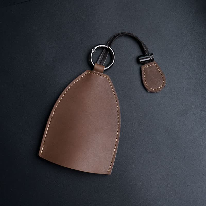 Estuche para llaves extraíble con bolsa de almacenamiento de cuero genuino