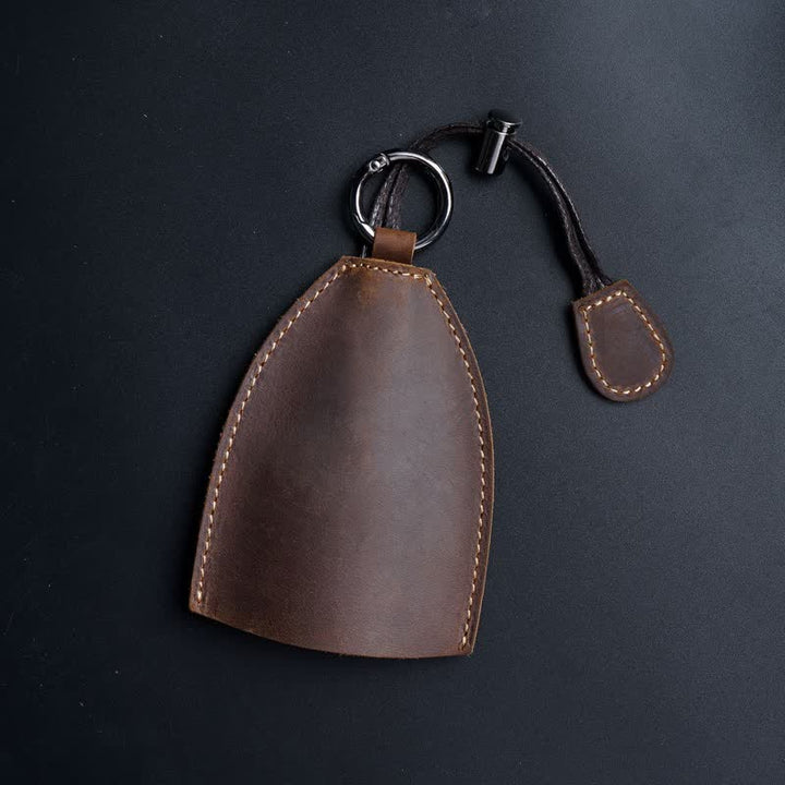 Estuche para llaves extraíble con bolsa de almacenamiento de cuero genuino