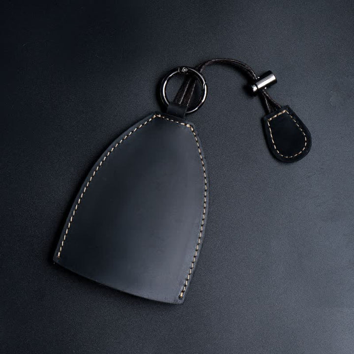 Estuche para llaves extraíble con bolsa de almacenamiento de cuero genuino