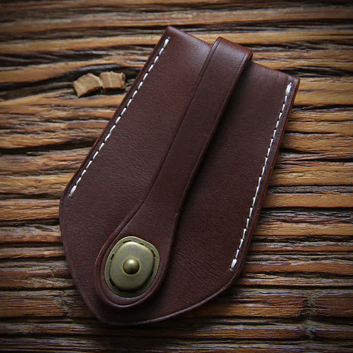Estuche para llaves extraíble funcional con hebilla de almacenamiento de seguridad retro
