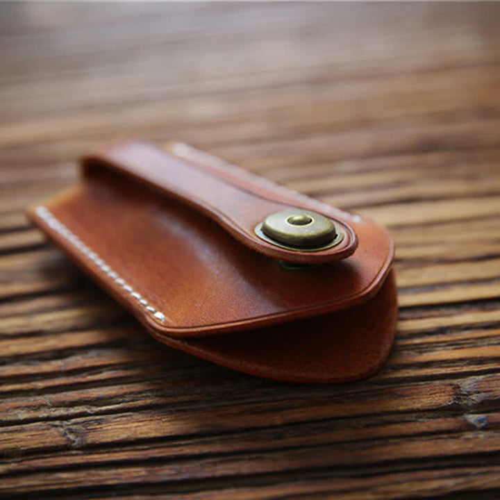 Estuche para llaves extraíble funcional con hebilla de almacenamiento de seguridad retro
