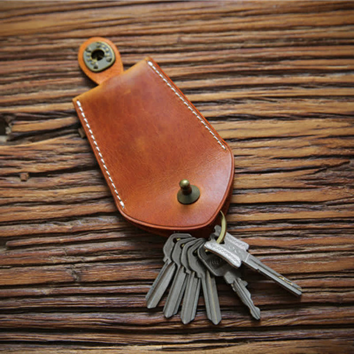 Estuche para llaves extraíble funcional con hebilla de almacenamiento de seguridad retro