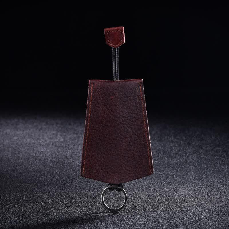Mini estuche creativo portátil extraíble de cuero para llaves
