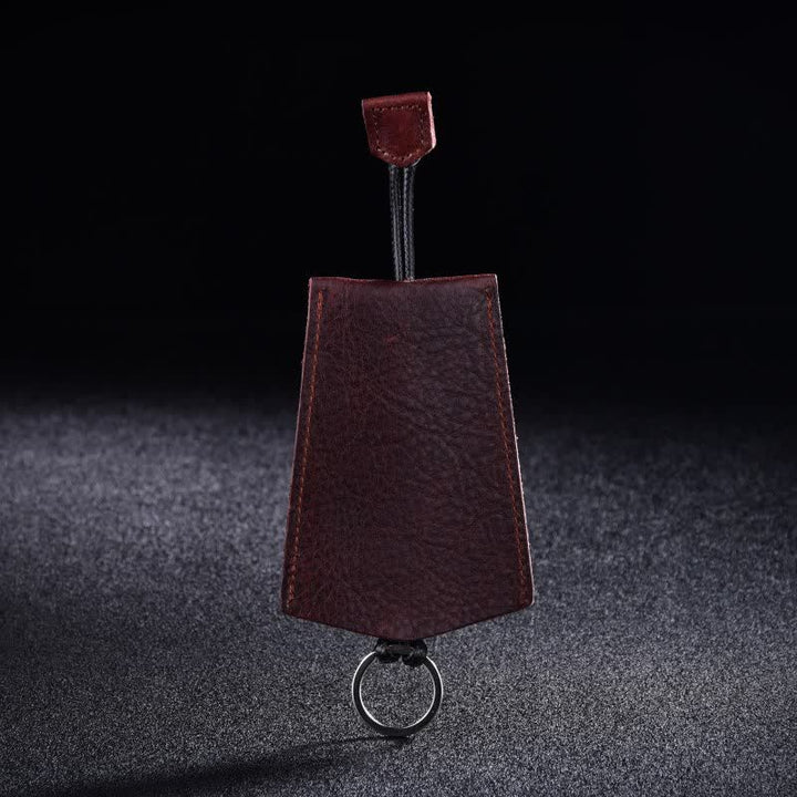 Mini estuche creativo portátil extraíble de cuero para llaves